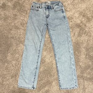 abercrombie kids Light Blue Straight-Leg Jeans